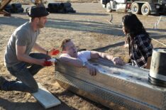 Eddie Kaye Thomas, Robert Patrick, Jadyn Wong in Scorpion