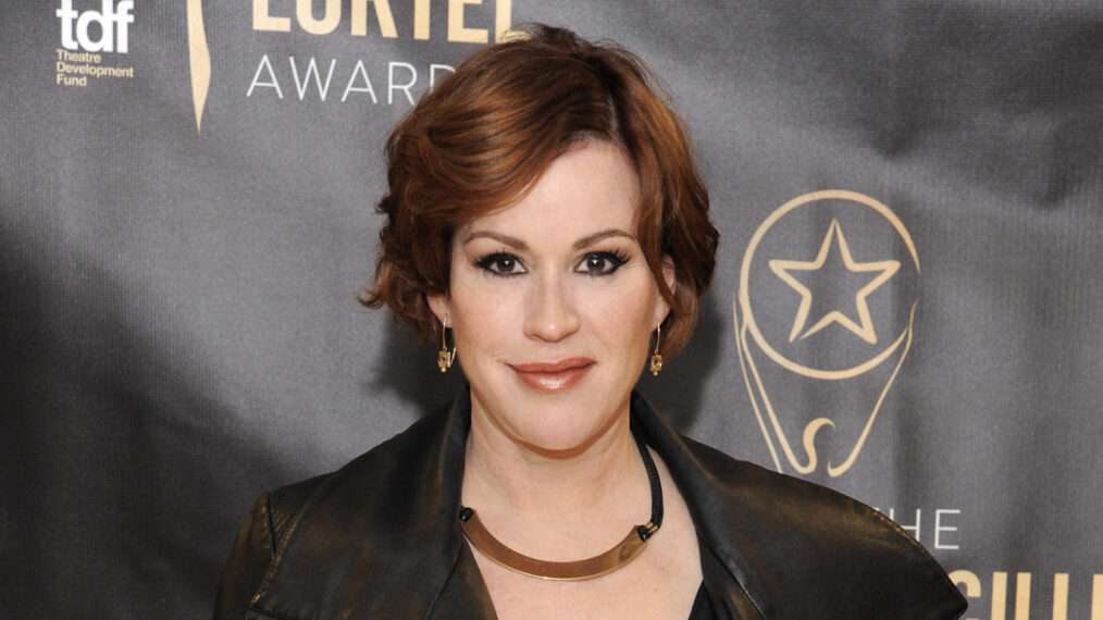 Molly Ringwald attends the press room for the 31st Annual Lucille Lortel Awards