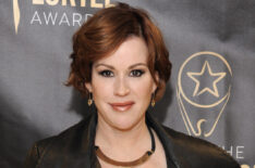 Molly Ringwald attends the press room for the 31st Annual Lucille Lortel Awards