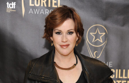 Molly Ringwald attends the press room for the 31st Annual Lucille Lortel Awards