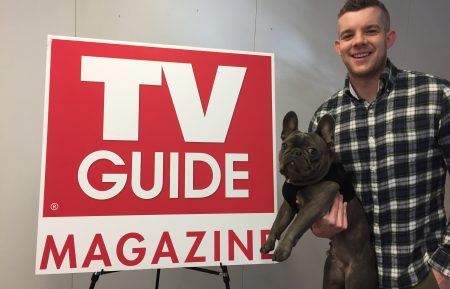 Quantico's Russell Tovey (and his dog Rocky) at TV Guide Magazine for a Facebook Live chat in 2016