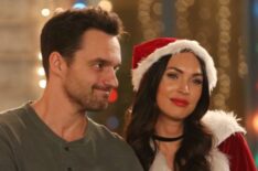 Jake Johnson and guest star Megan Fox in the 'Christmas Eve Eve' episode of New Girl