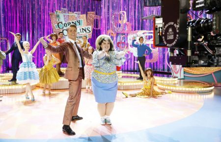 Hairspray Live! - Dove Cameron as Amber Von Tussle, Derek Hough as Corny Collins, Maddie Baillio as Tracy Turnblad