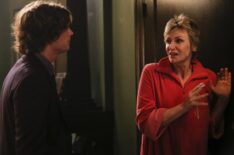 Matthew Gray Gubler (Dr. Spencer Reid), Jane Lynch (Diana Reid) in Criminal Minds - 'Surface Tension'