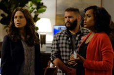Katie Lowes, Guillermo Diaz, and Kerry Washington in Scandal - 'Survival of the Fittest'