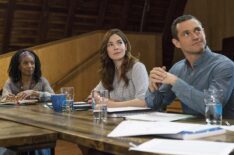 The Path - Adriane Lenox as Felicia, Michelle Monaghan as Sarah Lane, and Hugh Dancy as Cal Roberts - 'Liminal Twilight'