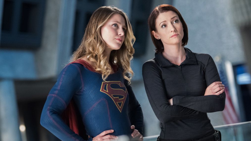 Supergirl - Melissa Benoist as Kara/Supergirl and Chyler Leigh as Alex Danvers