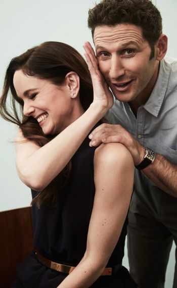 Sarah Wayne Callies and Mark Feuerstein of Prison Break pose in the Getty Images Portrait Studio during the FOX portion of the 2017 Winter Television Critics Association Press Tour