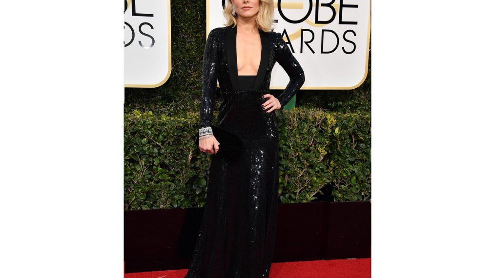 Actress Kristen Bell attends the 74th Annual Golden Globe Awards