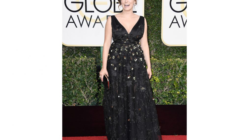 Rachel Bloom attends the 74th Annual Golden Globe Awards