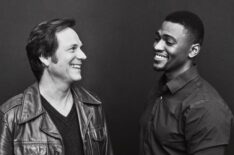 Bill Paxton and Justin Cornwell pose in the Getty Images Portrait Studio during the CBS portion of the 2017 Winter Television Critics Association Press Tour