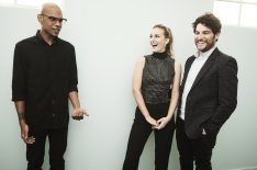 Yassir Lester, Leighton Meester and Adam Pally of the show 'Making History'