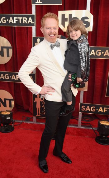 Jesse Tyler Ferguson and Jeremy Maguire of 'Modern Family' attend the 23rd Annual Screen Actors Guild Awards