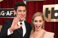 John Krasinski and Emily Blunt attend The 23rd Annual Screen Actors Guild Awards