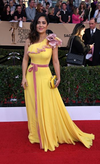 Salma Hayek attends The 23rd Annual Screen Actors Guild Awards