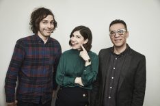 Jonathan Krisel, Carrie Brownstein and Fred Armisen from IFC's 'Portlandia' pose in the Getty Images Portrait Studio at the 2017 Winter Television Critics Association press tour