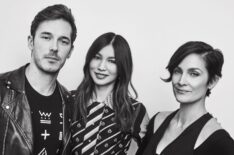 Sam Palladio, Gemma Chan and Carrie-Anne Moss