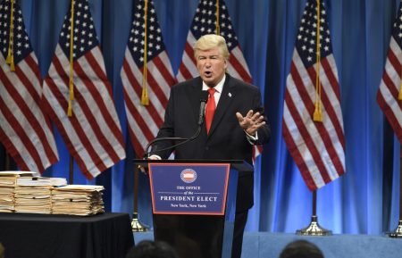Saturday Night Live - Season 42 - Alec Baldwin as President Elect Donald J. Trump during the Trump Press Conference Cold Open