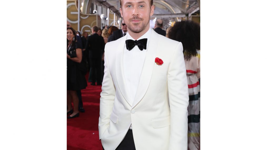 Actor Ryan Gosling arrives to the 74th Annual Golden Globe Awards