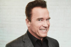 Arnold Schwarzenegger poses for a portrait in the the NBCUniversal Press Tour