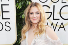 Drew Barrymore arrives to the 74th Annual Golden Globe Awards