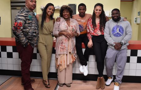 David Alan Grier, Tiffany Haddish, Loretta Devine, Jerrod Carmichael, and Amber Stevens West, and Lil Rel Howery of 'The Carmichael Show'