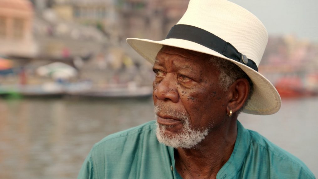 Morgan Freeman in Story of God on NatGeo