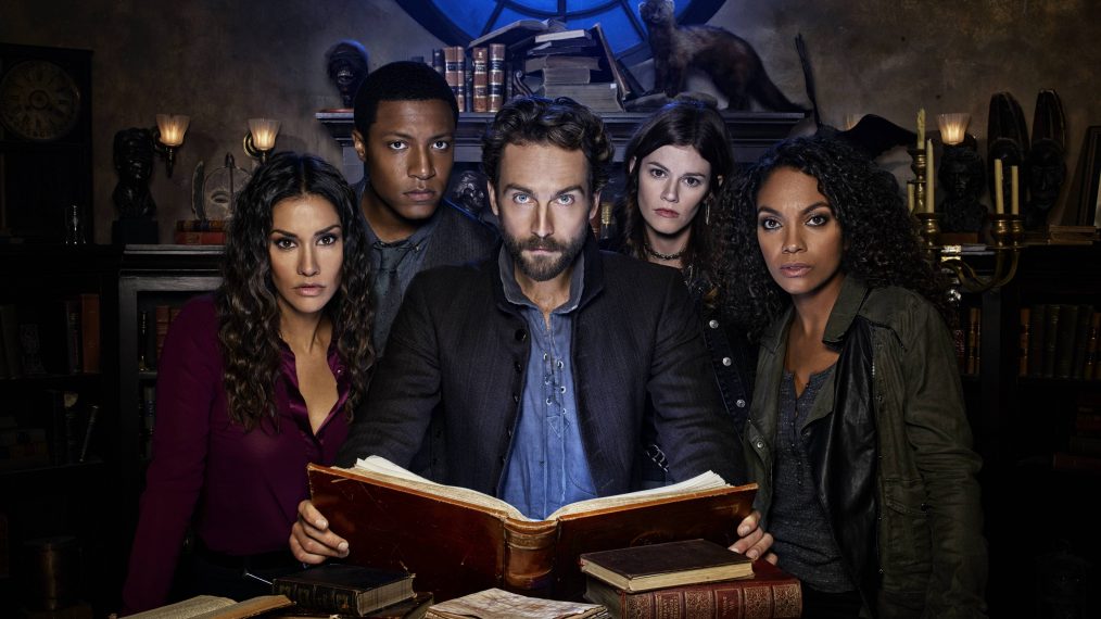 Janina Gavankar, Jerry MacKinnon, Tom Mison, Rachel Melvin and Lyndie Greenwood in Sleepy Hollow