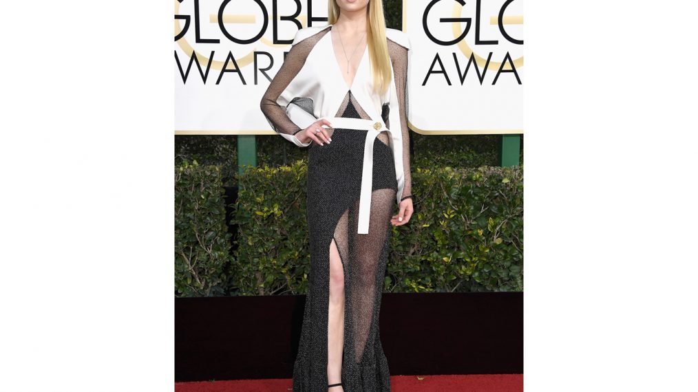 Sophie Turner attends the 74th Annual Golden Globe Awards in 2017