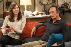 Allison Janney as Bonnie and William Fichtner as Adam in Mom - 'Roast Chicken and a Funny Story'