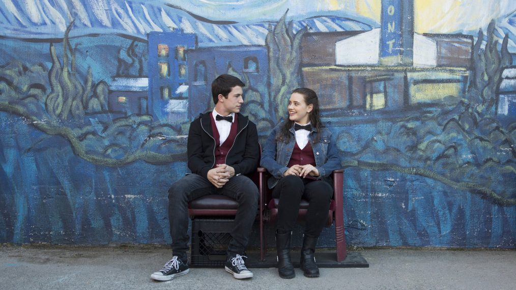Dylan Minnette and Katherine Langford in 13 Reasons Why