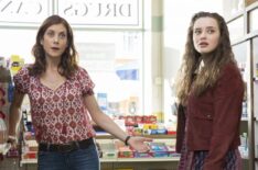 Kate Walsh as Hannah's mom with Katherine Langford as Hannah in 13 Reasons Why