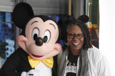 Whoopi Goldberg and Mickey Mouse