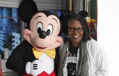 Whoopi Goldberg and Mickey Mouse