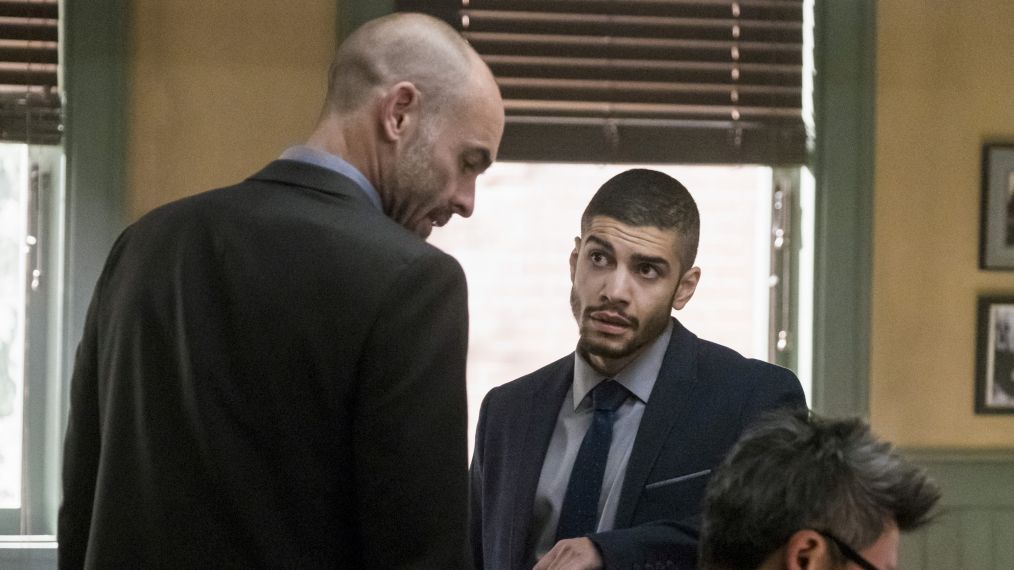 Paul Blackthorne as Quentin Lance and Rick Gonzalez as Rene Ramirez/Wild Dog in the 'Spectre of the Gun' episode of 'Arrow'