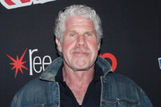 Ron Perlman poses for a photo backstage as Netflix presents Dreamworks Trollhunters during New York Comic Con at Madison Square Garden