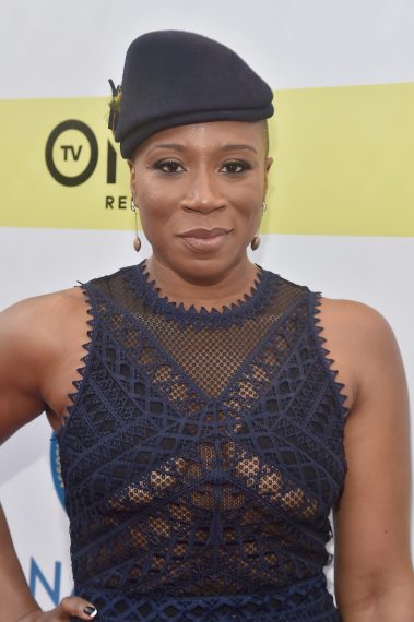 Aisha Hinds attends the 48th NAACP Image Awards