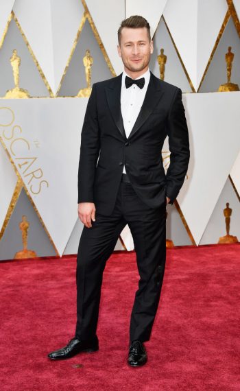 Glen Powell attends the 89th Annual Academy Awards