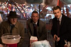 Donal Logue, Sean Pertwee, and Ben McKenzie in the 'Mad City: The Gentle Art of Making Enemies' winter finale episode of Gotham