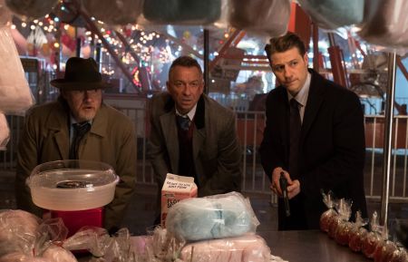 Donal Logue, Sean Pertwee, and Ben McKenzie in the 'Mad City: The Gentle Art of Making Enemies' winter finale episode of Gotham