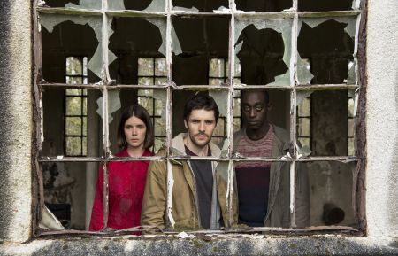 Humans - Sonya Cassidy as Hester, Colin Morgan as Leo, Ivanno Jeremiah as Max