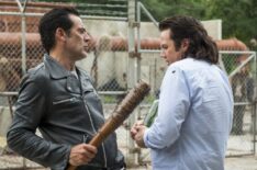 Jeffrey Dean Morgan as Negan, Josh McDermitt as Dr. Eugene Porter in The Walking Dead
