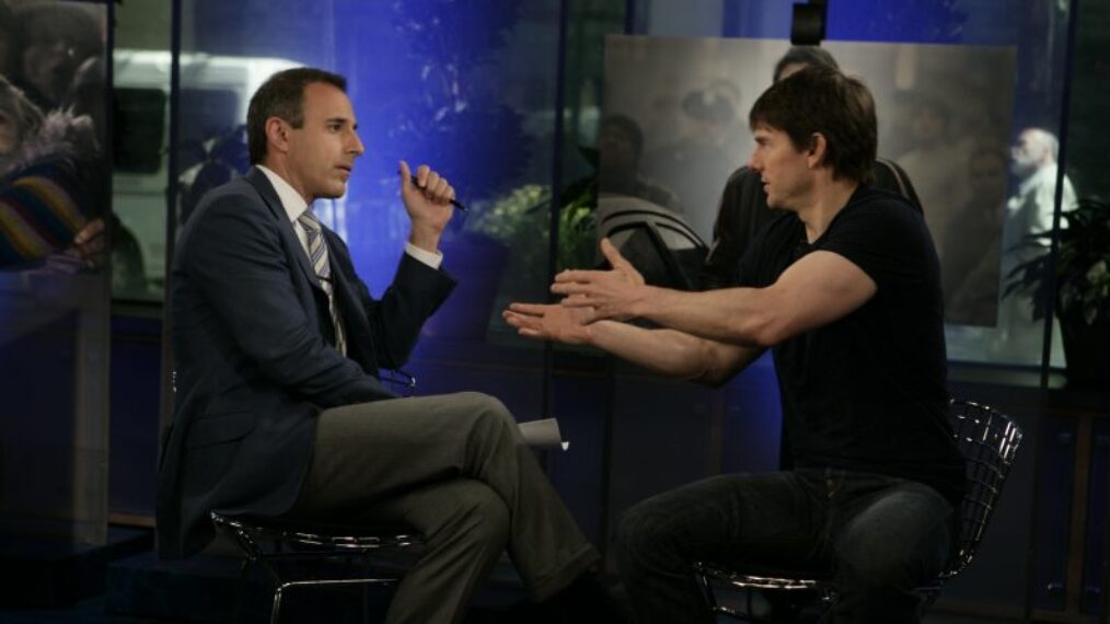 Tom Cruise denounces psychiatry as a 'pseudoscience' in an interview with Matt Lauer on the Today Show