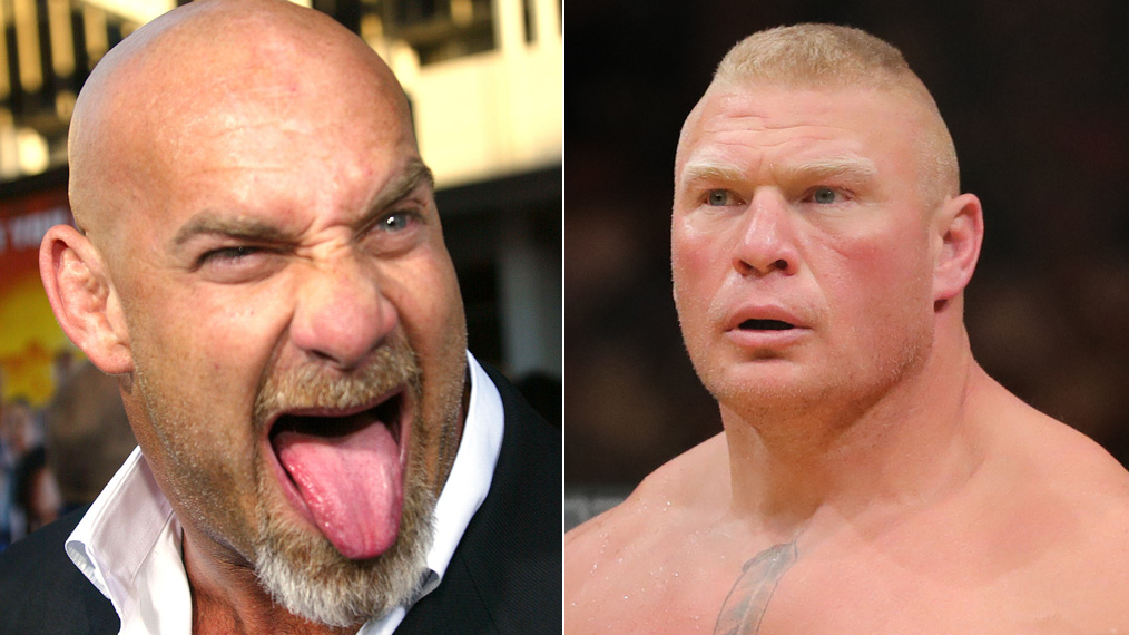 Goldberg accepts Brock Lesnar's WrestleMania challenge: photos