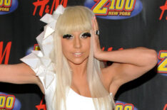 Lady GaGa poses in the press room during Z100's Jingle Ball