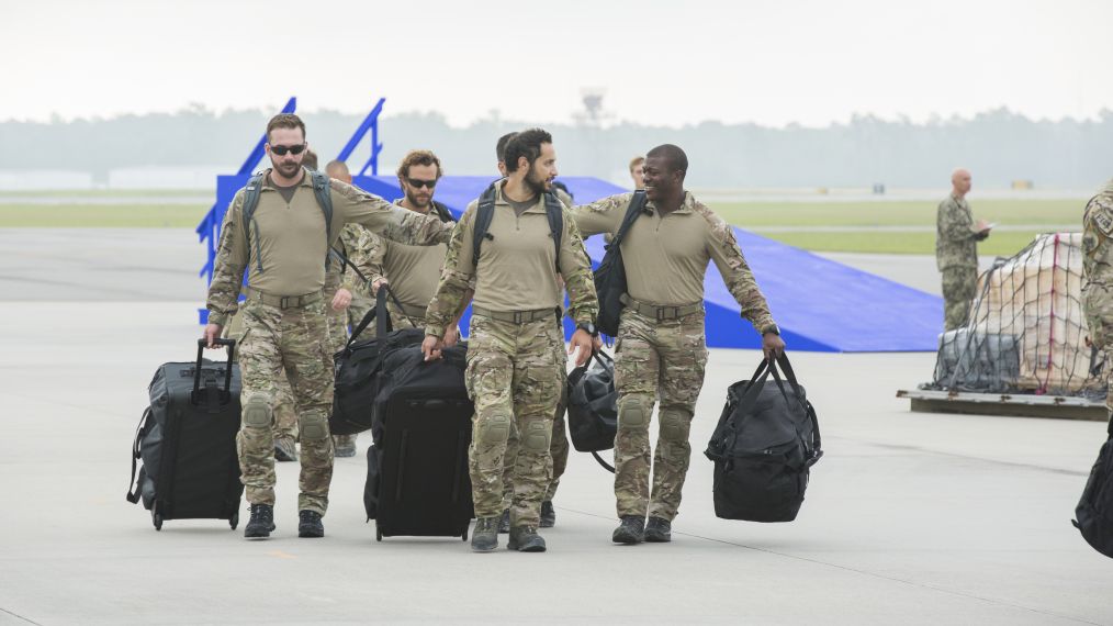 Barry Sloane, Kyle Schmid, Juan Pablo Raba and Edwin Hodge in History’s “SIX”