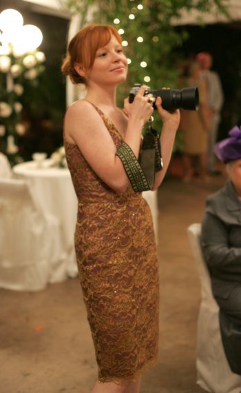 Six Feet Under - Lauren Ambrose holding camera