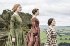 To Walk Invisible: The Bronte Sisters - Charlie Murphy as Ann Bronte, Chloe Pirrie as Emily Bronte, and Finn Atkins as Charlotte Bronte
