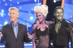 Dancing With The Stars- Tom Bergeron, Rumer Willis, and Valentin Chmerkovskiy