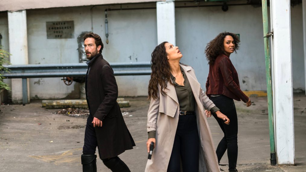 Tom Mison, Janina Gavankar and Lyndie Greenwood in Sleepy Hollow